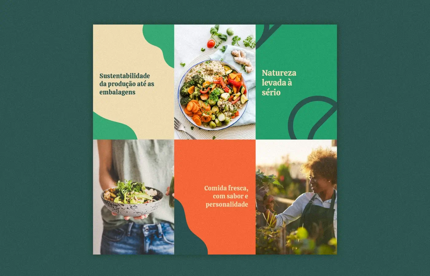 Identidade visual do Plantô Bistrô restaurante vegano